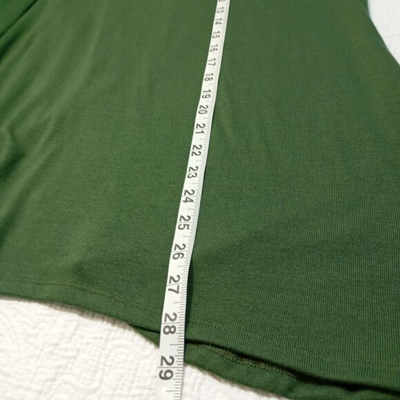 Sweet Pea For New York & Company Womens Green Hooded Top XL Elegant back drape - Picture 8 of 9